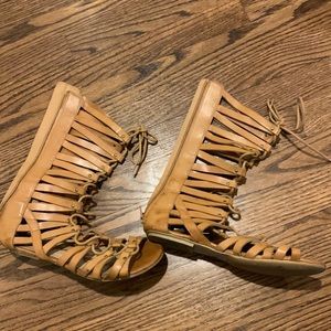 American Rag tan gladiator sandals